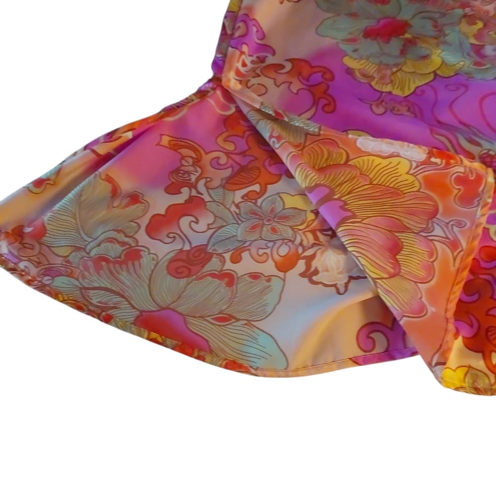 Vibrant Natori Floral Maxi Housedress - Picture 4 of 5